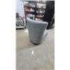 Image 4 : Modern Gray Upholstered High-Back Accent Chair with Padded Arms