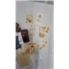 Image 4 : Brass Crucifix, Wooden Cross, Madonna and Child Plaque, Prayer Cards, and More