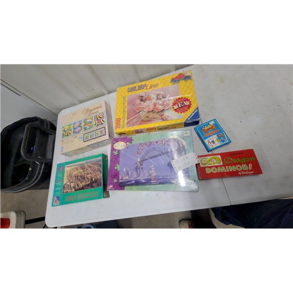 Dragon Dominoes by Halsam Double Nine Set, Assorted Jigsaw Puzzles, and More