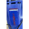 Image 2 : Simoniz S1500 Electric Pressure Washer, 1500 PSI, 1.5 GPM, Ppastic Reservoir Cracked.