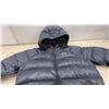 Image 7 : Under Armour Storm Hooded Puffer Jacket, Dark Grey / Blue Men's Size Extra Large