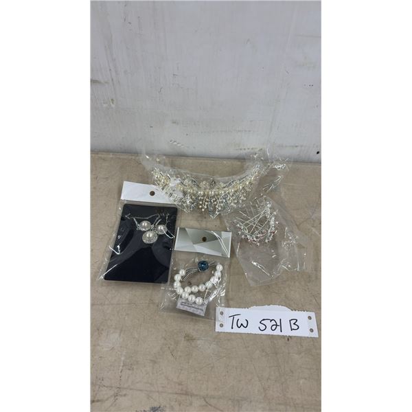 New Fashion Jewellery - Tiara, Necklace, Earrings, Bracelet and Hair Pins