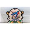 Image 4 : Toronto Blue Jays MLB Wall Clock with Baseball Diamond and Crossed Bats Design, 16 x 12"