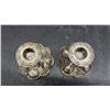 Image 3 : Viking Silver-Plated Candlesticks Pattern 804 with Grape Leaf Bases, 2 Cups