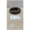 Image 1 : Dominion Royal Heavy Duty Tire Ashtray with Amber Glass Insert, 1 Cigarette Holder on Ashtray