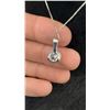 Image 5 : 2.0 Carat Moissanite Lab Diamond Solitaire Necklace, 925 Sterling Silver, 16" - 18" Long