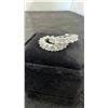 Image 2 : EW Platinum Plated 2.2 Total Carat Weight Simulated Diamond Cubic Zirconia Huggie Earrings