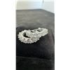 Image 3 : EW Platinum Plated 2.2 Total Carat Weight Simulated Diamond Cubic Zirconia Huggie Earrings