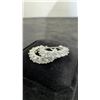 Image 4 : EW Platinum Plated 2.2 Total Carat Weight Simulated Diamond Cubic Zirconia Huggie Earrings
