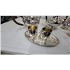 Image 4 : Silver-Plated Four-Piece Tea and Coffee Service with Serving Trays and More