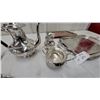 Image 6 : Silver-Plated Four-Piece Tea and Coffee Service with Serving Trays and More