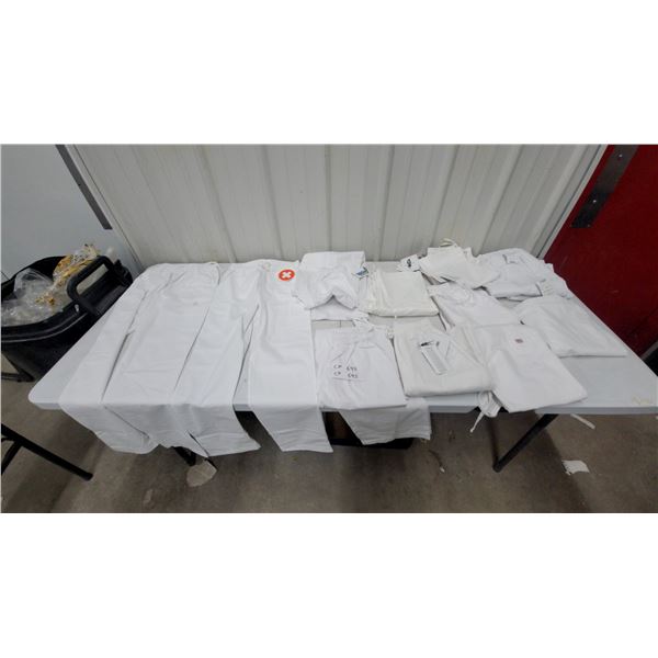 12x New Cherokee Workwear and Dickies White Scrub Pants and Uniform Pieces and More Size XS Xxs