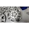 Image 3 : Set of Four Dodge Silver Hubcaps, New Garden Hand Tools