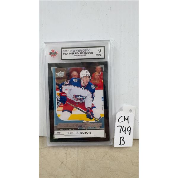 Graded Pierre-Luc Dubois Rookie Young Guns Card