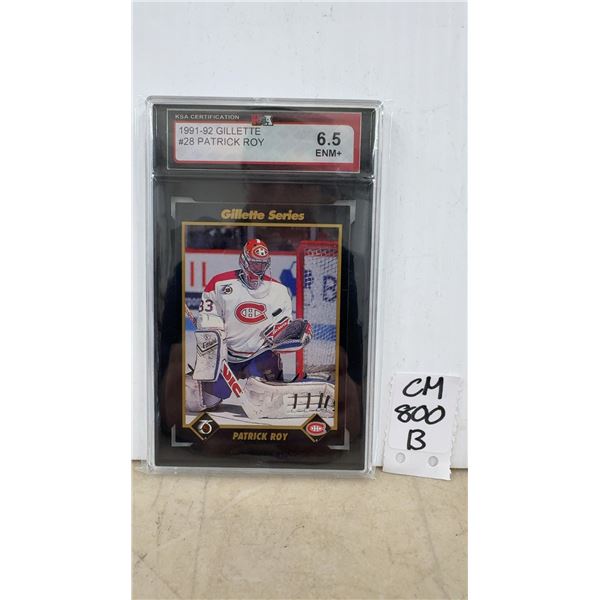 Graded Patrick Roy Montreal Canadiens Card