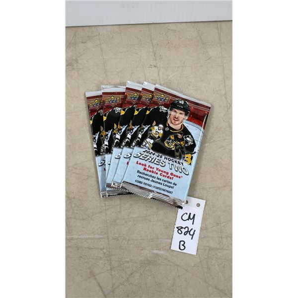 5 Sealed 2024-25 Upper Deck Series 2 Packs