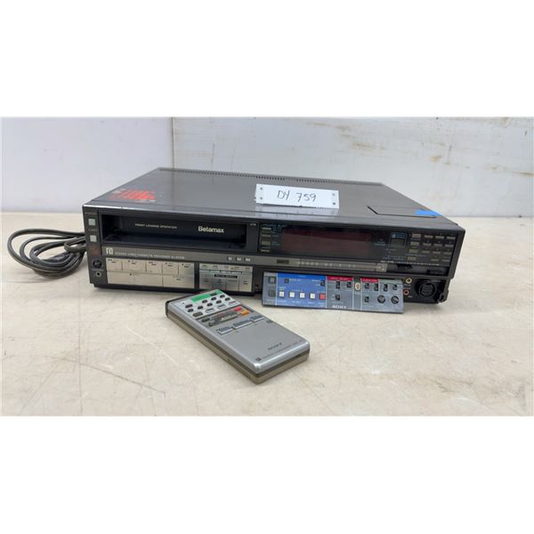 Sony SL-2700B Betamax Stereo Video Cassette Recorder with Remote Control