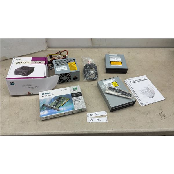 Sony DW-D22A DVD/CD Rewritable Drive, Bestec 300W Power Supply, D-Link Adapter, and More