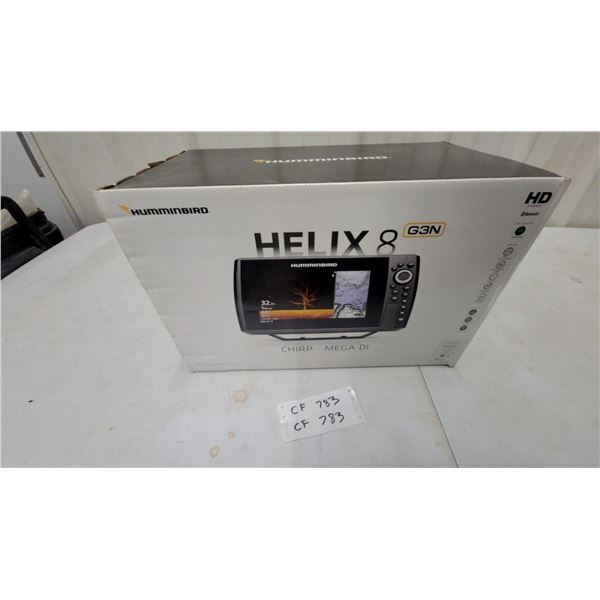 Humminbird Helix 8 G3N CHIRP Mega Down Imaging Fish Finder and Chartplotter HD Appears New