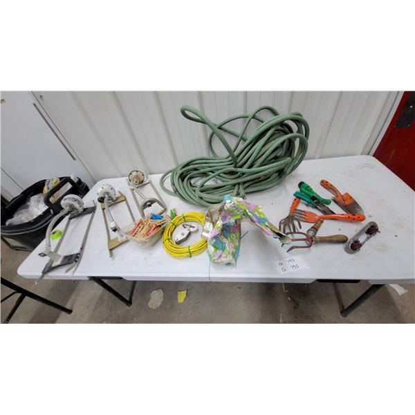 Ladybug Design Hand Trowel, Garden Fork, Cultivator, Hose Nozzle, Garden Hose, and More