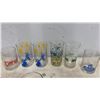 Image 6 : Assorted Barware Including Russian Prince Vodka Pourers and Branded Drinking Glasses