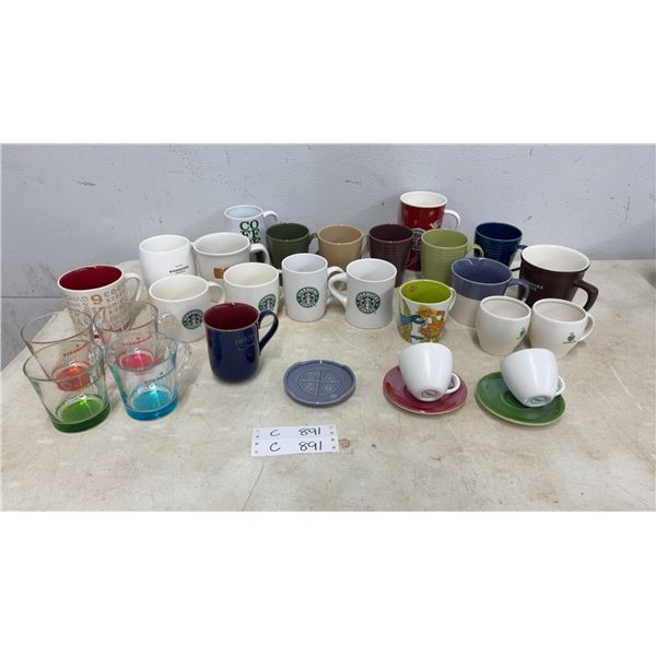 Starbucks Coffee Mugs, Demitasse Cup and Saucer Sets, Glasses, Tazo Coaster, and More