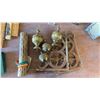 Image 4 : Vintage Cribbage Boards, Brass Door Knobs, Pewter Dog Photo Frames, and More