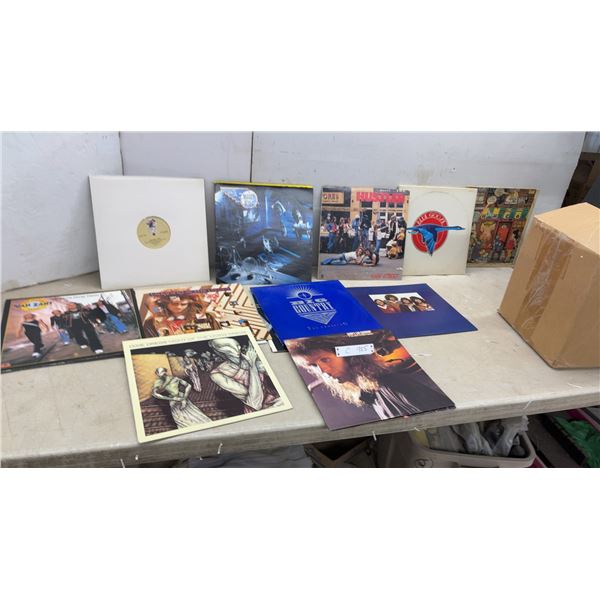 Collection of Vinyl Records Including Moody Blues, Big Country, Dixie Dregs, and More