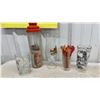 Image 10 : Vintage Chrome Revolving Shot Glass Dispenser with Colorful Glasses and More