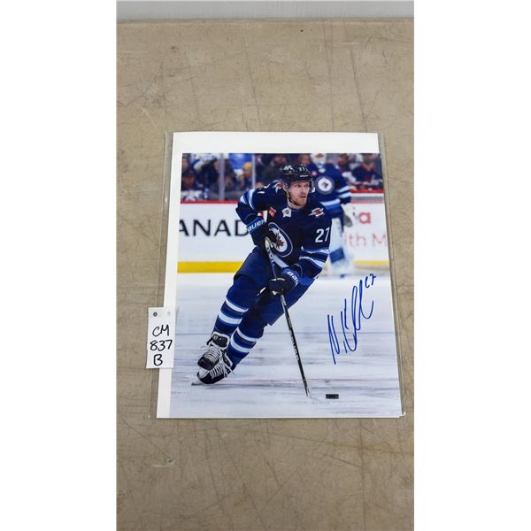 Signed Nikolas Ehlers Winnipeg Jets 8 x 10 Photo