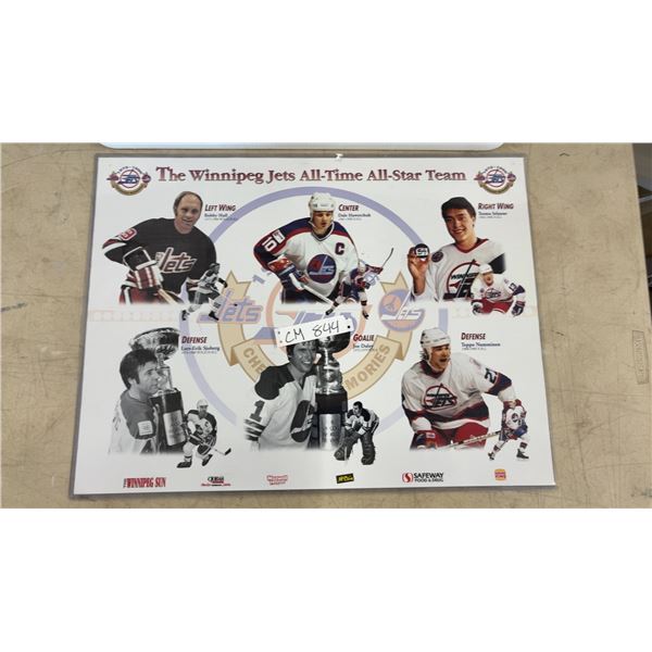 Winnipeg Jets All Time All Star Team Poster