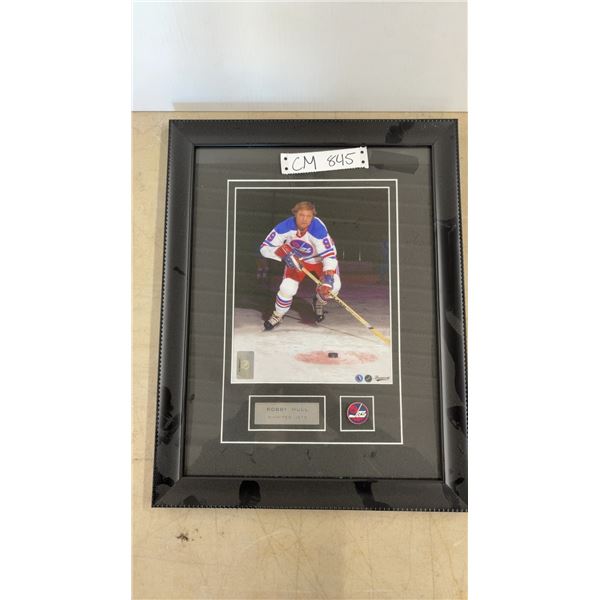 Framed Bobby Hull Winnipeg Jets Photo