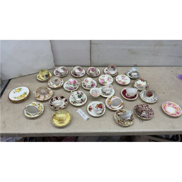 Royal Albert, Paragon, English Bone China Teacups and Saucers, Assorted Floral Patterns, and More