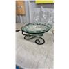 Image 6 : Set of Six Federal Glass Sunburst Amber Plates, Wine Glasses, Crystal Bowls, and More
