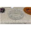Image 7 : Set of Six Federal Glass Sunburst Amber Plates, Wine Glasses, Crystal Bowls, and More