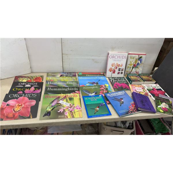 Hummingbirds and Orchids Calendars 2006-2018 with Reference Books and More