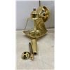 Image 2 : Brass Polished Outdoor Wall Lanterns Model 5040 with Boxes