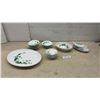 Image 1 : Fuji China Ivy Pattern Dinnerware Set with Serving Pieces, Made in Japan