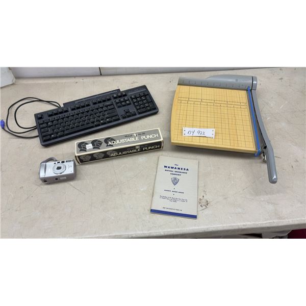 Sony VAIO PCVA-KB4P/U PS/2 Keyboard, Quartex Paper Cutter, Adjustable Punch, and More