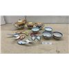 Image 1 : Chinese Linglong Rice Grain Porcelain Bowls, Spoons, and Lusterware Tea Service and More