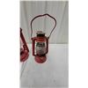 Image 4 : Three Red Cold-Blast Kerosene Lanterns