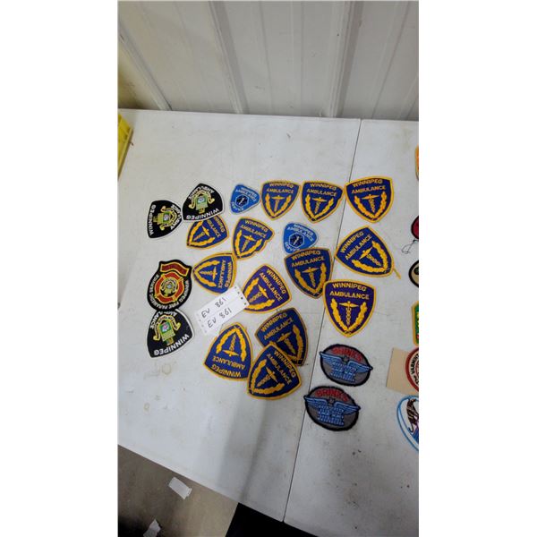 Winnipeg Ambulance Service Embroidered Uniform Patches, Brinks Security Patches, and More
