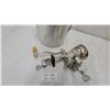 Image 4 : Aluminum Stock Pot with Lid and Hand-Crank Table-Clamp Food Meat Grinder