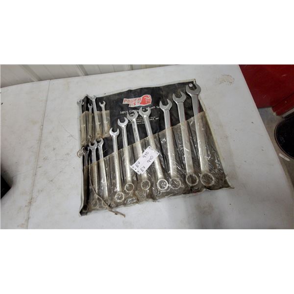 Power Fist 14-Piece Combination Wrench Set, SAE, Chrome Finish