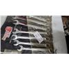 Image 3 : Power Fist 14-Piece Combination Wrench Set, SAE, Chrome Finish