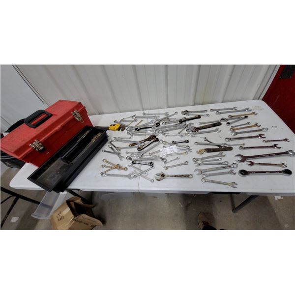 Assorted Combination Wrenches, Ratcheting Wrenches, Adjustable Wrenches, Toolboxes, 90 plus S+M