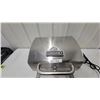 Image 2 : GrillPro Stainless Steel Portable Electric Grill with Folding Legs and Thermometer