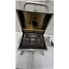 Image 4 : GrillPro Stainless Steel Portable Electric Grill with Folding Legs and Thermometer