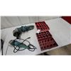 Image 1 : Two 4-1/2"+7" Angle Grinders 7.5 Amp and O-Ring Assortment Kits in Cases