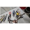 Image 2 : Assorted Pliers, Wire Cutters, Tin Snips, Locking Pliers, Bolt Cutter, and Toolboxes
